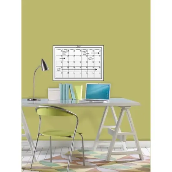 Wall Pops!  2pk Dry Erase Calendar 17.5" x 24" - White/Black image {2}