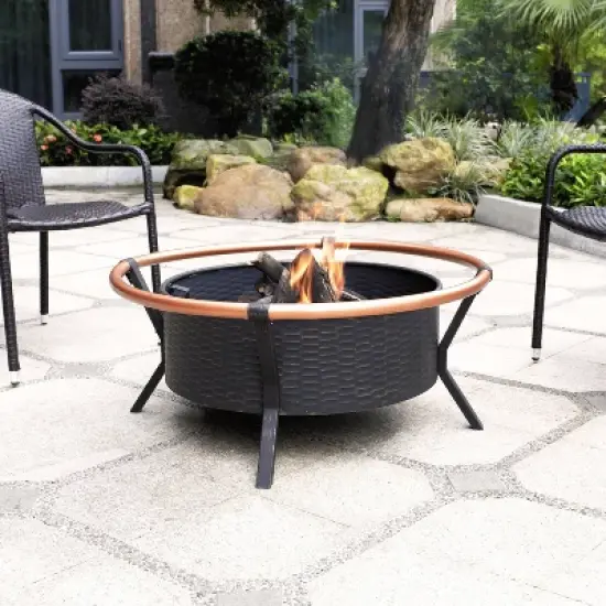 Yuma Fire Pit - Black - Crosley image {1}