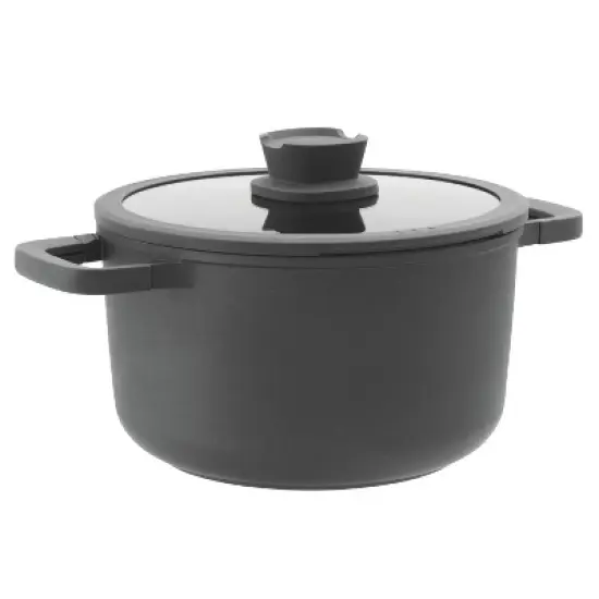 BergHOFF Stone Non-stick Stockpot, Glass Lid image {3}