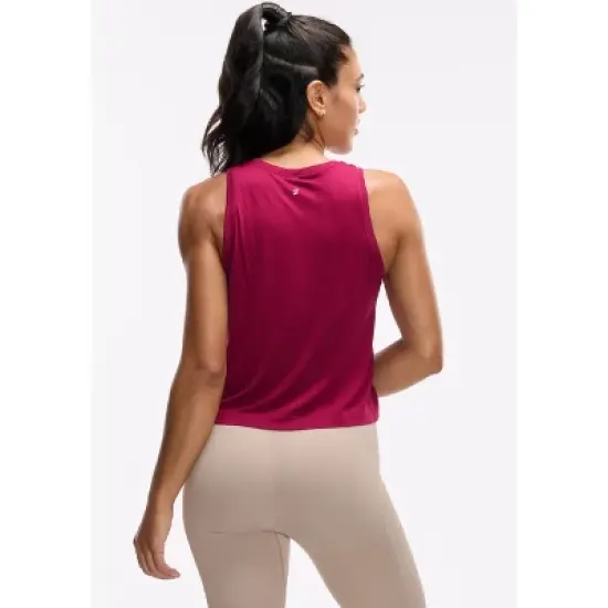Peloton Women's Seamless Muscle Tank, Beet Red image {2}