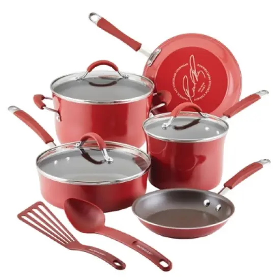 Rachael Ray Cucina 10pc Porcelain Enamel Nonstick Cookware Set image {12}