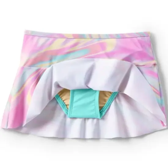 Lands' End Girls Slim Swim Mini Skirt Swim Bottoms image {1}
