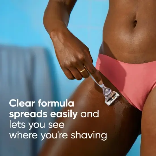 Venus for Pubic Hair and Skin Women's 2-in-1 Cleanser + Shave Gel - Unscented - 6.42oz image {7}