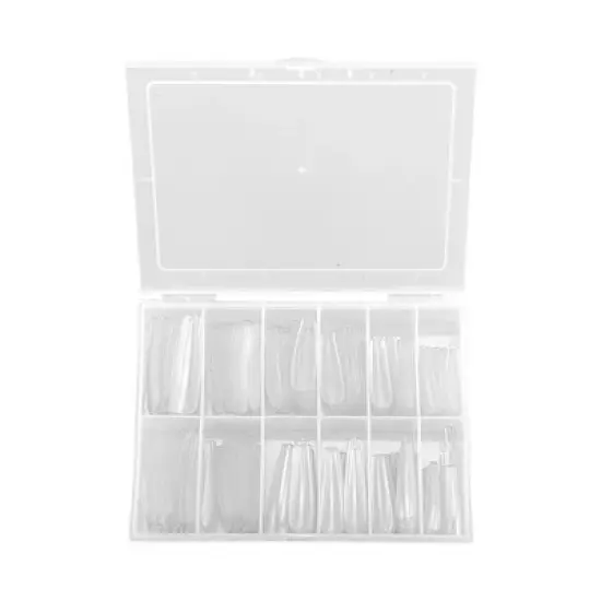 Unique Bargains Women's Full Coverage Nail Supplies Clear 1 Set image {5}