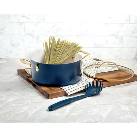 Gotham Steel Navy 15-Piece Ultra Nonstick Ceramic Cookware Set with Utensils image {8}