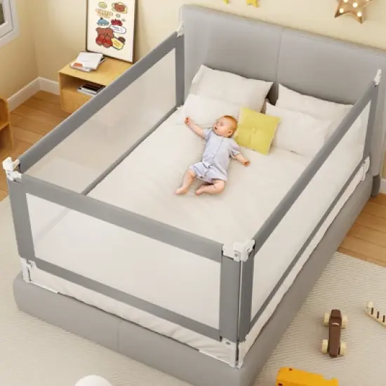 Dexmalle Bed Rails for Toddlers and Baby( 78.7", 2 Side) image {1}