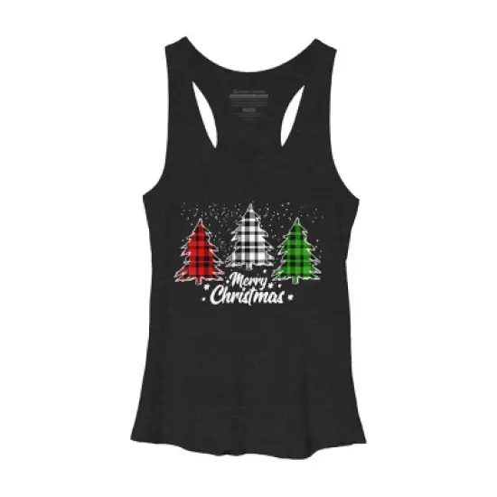 Women's Design By Humans Christmas Tree Buffalo By NekoShop Racerback Tank Top image {3}
