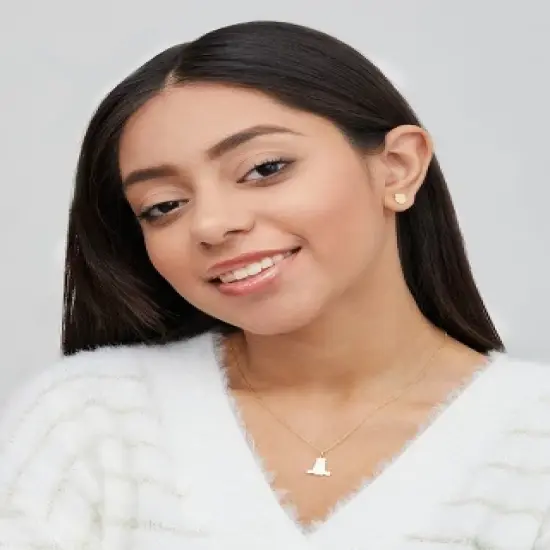 Disney Winnie the Pooh Womens 10KT Yellow Gold Necklace, 18''  image {2}