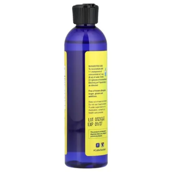 Celtic Sea Salt Electro Lyve&reg;, Electrolyte Concentrate, Unflavored , 8 oz (236 ml) image {2}