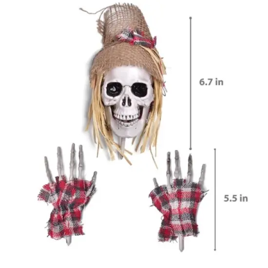 Nifti Nest 6 PCS Halloween Skeleton Parts with Stakes image {1}