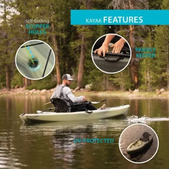 Lifetime Kenai Pro Angler 100 Kayak Moss Fusion - 91149 image {4}