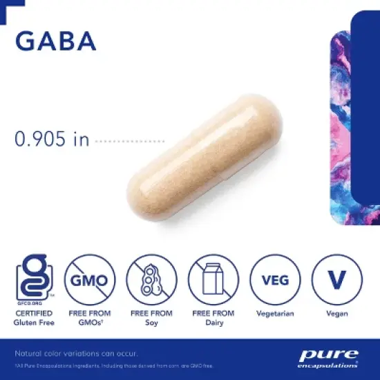 Pure Encapsulations GABA - Supplement to Support Relaxation & Moderation of Occasional Stress - With Premium GABA Amino Acids image {2}
