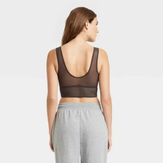 Women's Faux Leather Corset - Colsie&trade; Black image {1}