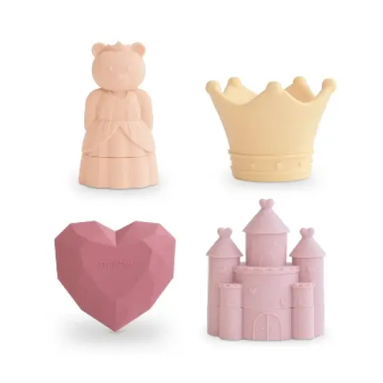 Mushie Princess Mold Free Bath Play Set - 4 Pack image {9}
