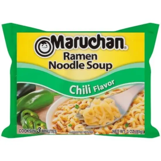 Maruchan Ramen Instant Soup Noodles Mix Variety 4 Flavor Packs 96 Count - 24 Creamy Chicken, 24 Soy Souce, 24 Lime Chili Shrimp, 24 Chicken Pack image {3}