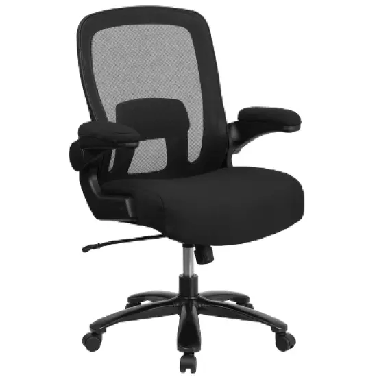 Flash Furniture HERCULES Series Big & Tall 500 lb. Rated Mesh Executive Swivel Ergonomic Office Chair with Adjustable Lumbar image {10}