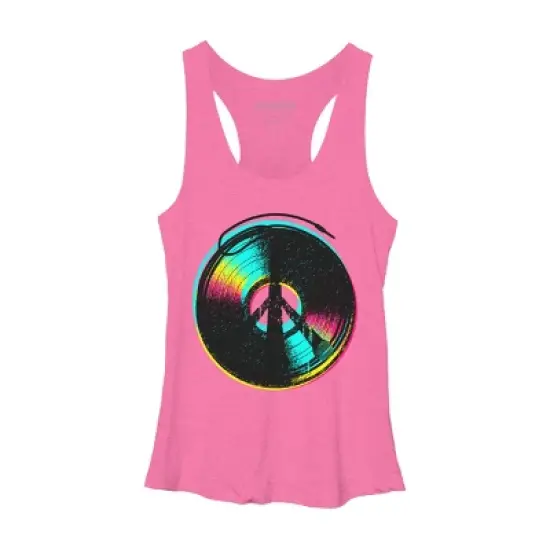 Women's Design By Humans Colors and Music By clingcling Racerback Tank Top image {3}