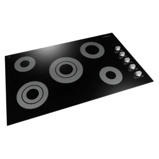 Cosmo COS-365ECC 36 in. Electric Ceramic Glass Cooktop with 5 Burners, Dual Zone Elements, Hot Surface Indicator Light and Control Knobs image {6}
