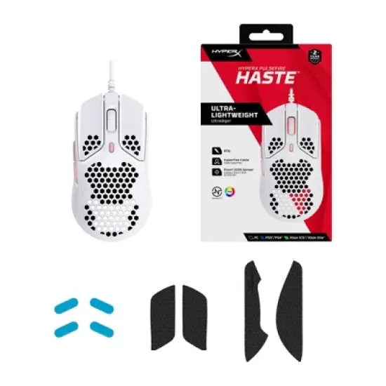 HyperX Pulsefire Haste Wired Gaming Mouse for PC - Pink/White image {8}