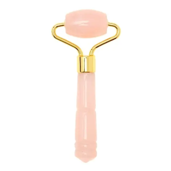 Mei Apothecary Mini Rose Quartz Facial Roller Beauty Tool image {3}
