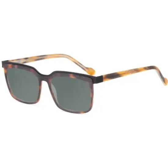 Ernest Hemingway H4899-TOB Polarizedize Sunglass 4 OPTION Square Tortoise Black 53mm Red Mirror Polarized image {1}