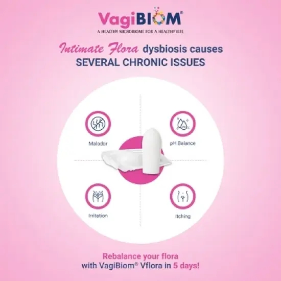 VagiBIOM Vflora Lactobacillus 5 Day Flora Balancer (5 count) image {3}