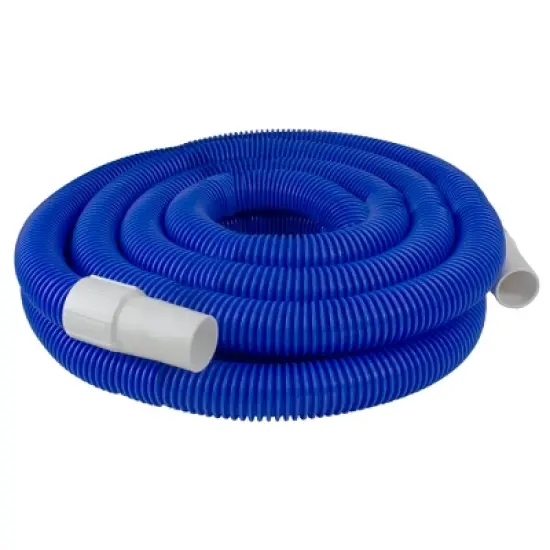 Pool Central Blow-Molded PE In-Ground Swimming Pool Vacuum Hose with Swivel Cuff 18' x 1.25" - Blue image {1}