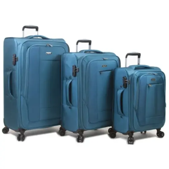 Dejuno Twilight Lightweight Nylon 3-Piece Spinner Luggage Set image {9}