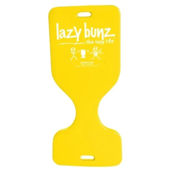 TRC Recreation Lazy Bunz Foam Water Saddle Pool Float for Adults and Kids Lounger for Swimming Pool, Lake, River, and Beach Essentials, 2 Pack, Yellow image {1}