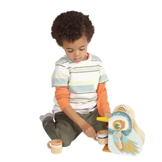 Manhattan Toy Early Bird Espresso Toddler & Kids Pretend Play Cooking Toy Set image {9}