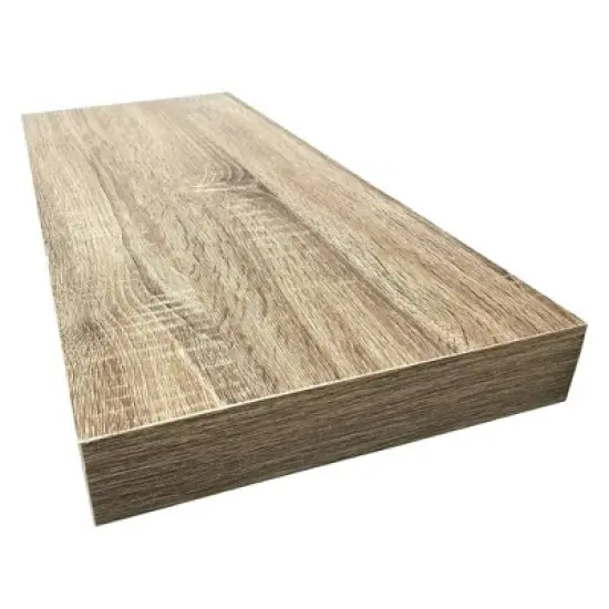 Floating Shelf Wall Mounted Hidden Brackets Rustic Wood - InPlace image {3}