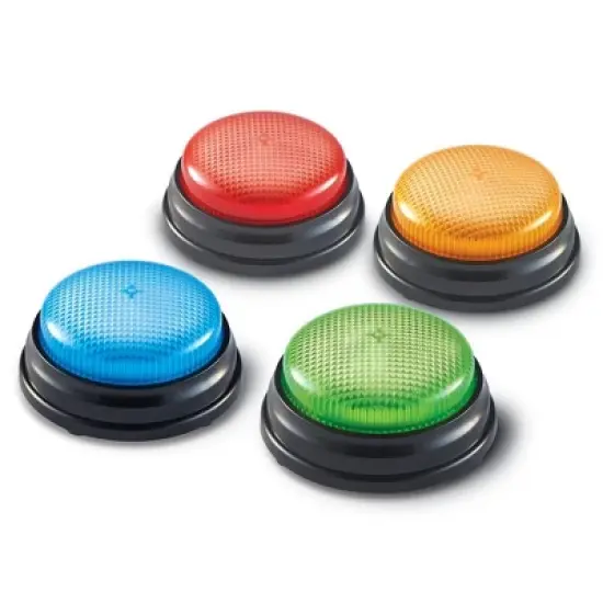 Learning Resources Lights and Sounds Buzzers - 12 Pieces, Ages 3+ Teacher and Classroom Supplies image {2}