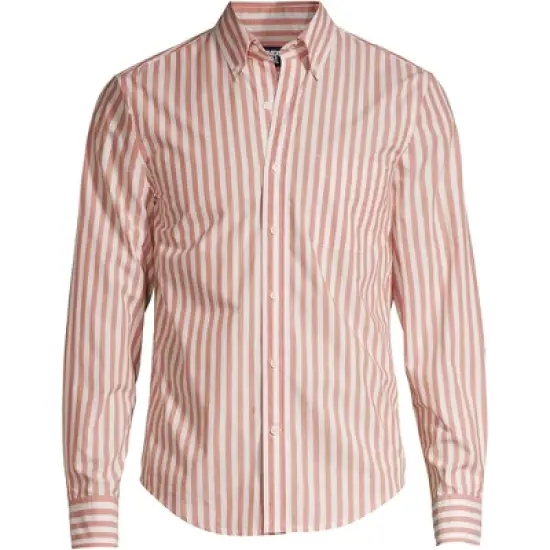 Lands' End Men's Traditional Fit Essential Lightweight Poplin Shirt image {1}