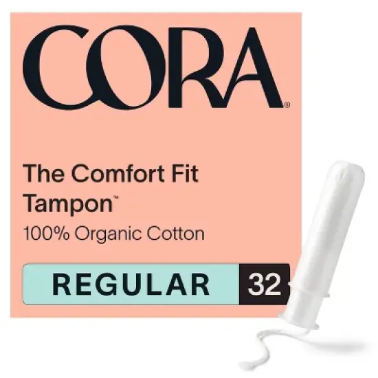 Cora Organic Cotton Tampons - Regular Absorbency - 32ct image {5}