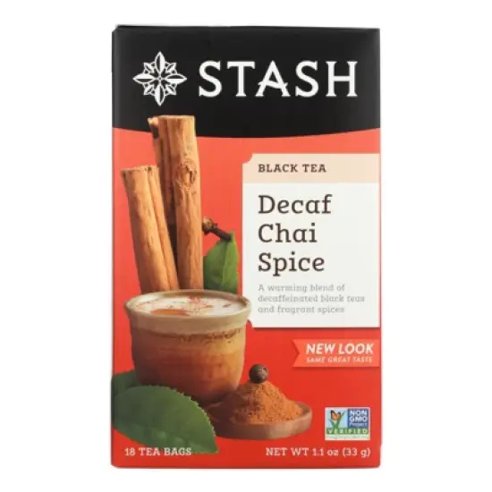 Stash Tea Decaf Chai Spice Tea - Case of 6/18 Bags image {1}