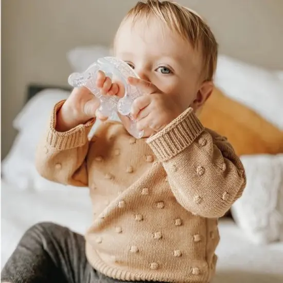 Haakaa Silicone Crown Teether - Amber image {7}