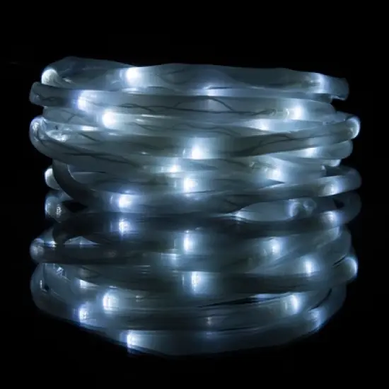 Nature Spring Solar-Powered LED Rope Lights With 100 White Bulbs - 32' image {2}