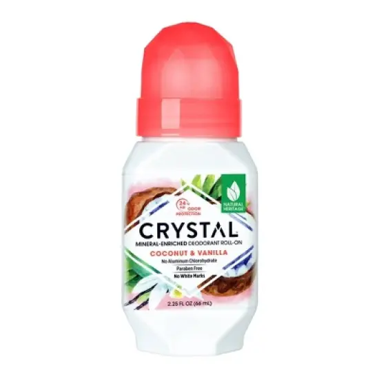 Crystal Mineral Roll-On Deodorant Coconut + Vanilla - 2.25 fl oz image {5}