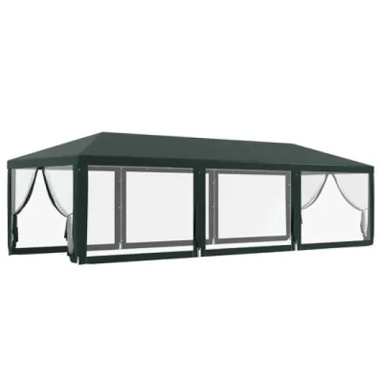 Resenkos Canopy, Outdoor Canopy Tent,10' x 28' Party Tent, Outdoor Wedding Canopy with Removable Sidewalls,Green image {7}