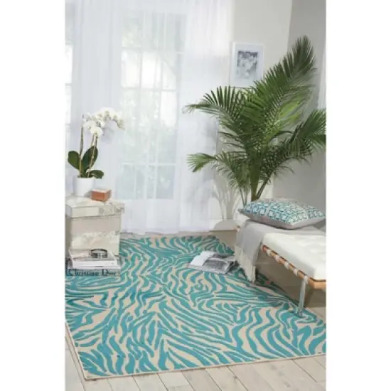 Nourison Aloha Vibrant Zebra Indoor/Outdoor Area Rug image {1}