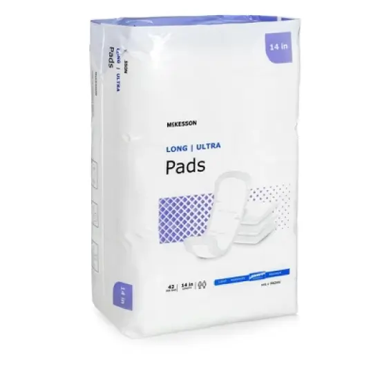 McKesson Ultra Bladder Control Pads, Heavy Absorbency image {3}