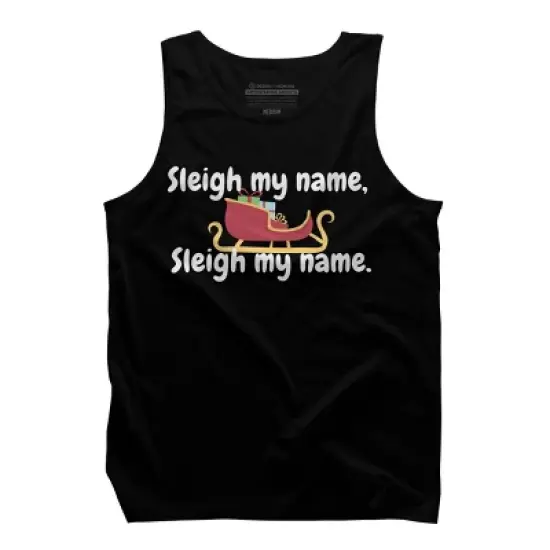 Men's Design By Humans Christmas pun By BeingMasculine Tank Top image {4}