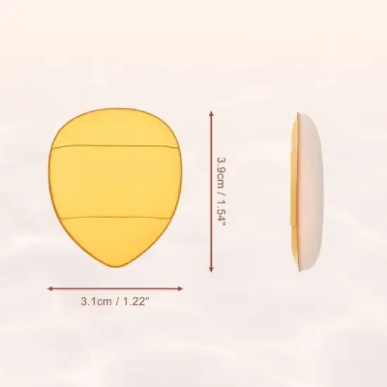 Unique Bargains Fingertip Powder Puff Beauty Makeup Tools Multicolored 10 Pcs image {2}