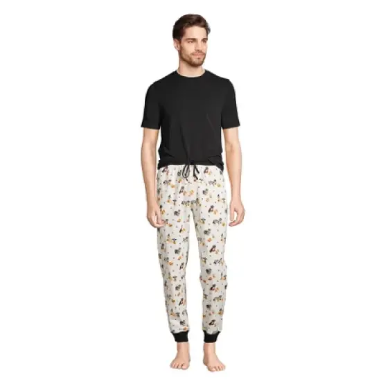 Lands' End Men's Knit Jersey Pajama Sleep Set image {5}