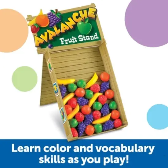 Learning Resources Avalanche Fruit Stand, Fine Motor Game, Ages 3+ image {1}