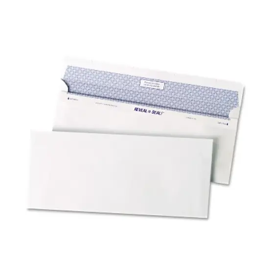 Quality Park Reveal N Seal Business Envelope #10 4 1/8 x 9 1/2 White 500/Box 67218 image {3}