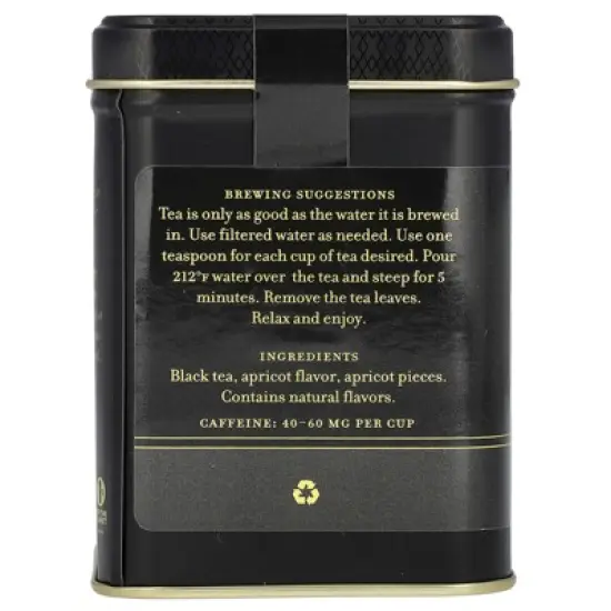Harney & Sons Black Tea, Apricot, 4 oz (112 g) image {1}