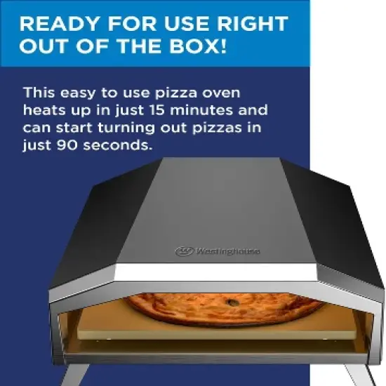 Westinghouse Gas-Powered Artisan Outdoor Pizza Oven - Stainless Steel Portable Pizza Ovens image {2}