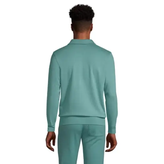 Lands' End Men's Serious Sweats Quarter Zip Polo image {1}