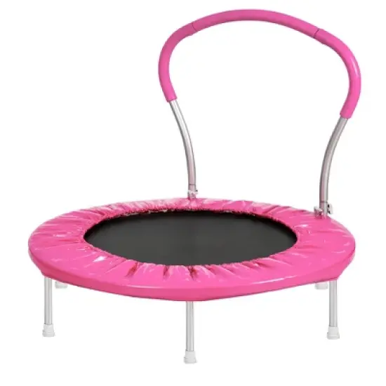 Jump Into Fun 36-Inch Kids Trampoline with Handle - Indoor Mini Tranpoline for Toddlers, Small Fitness Rebounder for Indoor and Outdoor Use image {4}